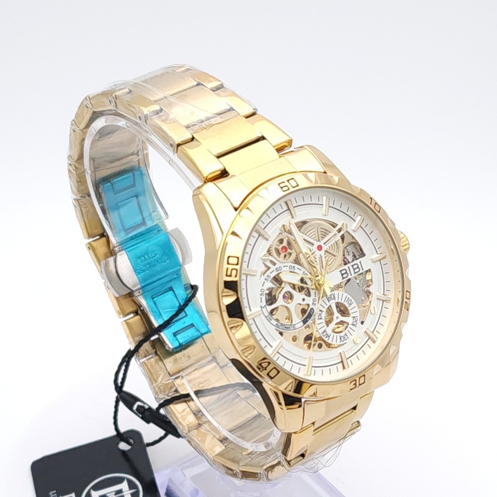 BIBI Skeleton Automatic Watch Gold 42mm - Picture 10 of 17
